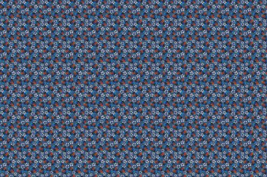 Mor, mavi ve gri çiçekli kusursuz desen. Yatak örtüsü, ceket, paket tasarımı, kumaş ve moda kavramları için raster tekstil baskısı. Çiçekli suluboya arkaplan.