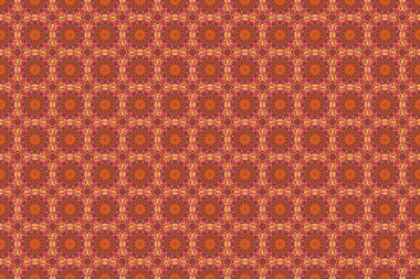 Sorunlu damasküler desensiz arka plan fayansları. Pembe, kırmızı ve kahverengi renklerde pürüzsüz süsler..