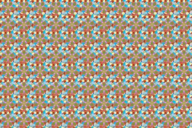 Mavi ve yeşil renkli suluboya desenler. Raster romantik arka plan web sayfaları, düğün davetiyeleri, tekstil, duvar kağıdı.