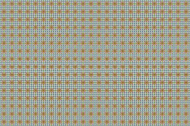 Beyaz, kahverengi ve turuncu renklerde klasik barok dikişsiz desen. Lüks, kraliyet ve Viktorya dönemi konsepti. Süslü raster dekorasyonu. Motley elementleri izole.