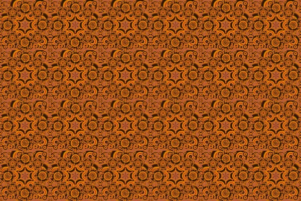 Исламский Растровый Дизайн Восточный Орнамент Текстильной Печати Печати Ткани Бесшовный — стоковое фото