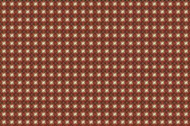 Dekorasyon malzemeleri ya da tebrik kartları için kusursuz desen. Parlayan ışıkları olan yeşil ve kırmızı parıltılı süsler.