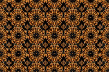 Şatafatlı klasik süs, duvar kağıtları, baskı, tekstil veya kumaş için kraliyet Victoria dönemi dokusu. Raster illüstrasyonu. Barok desenli çiçekli kumaş desenli..