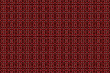 Kahverengi, kırmızı ve siyah elementlerle pürüzsüz bir desen. Motley ızgarası.