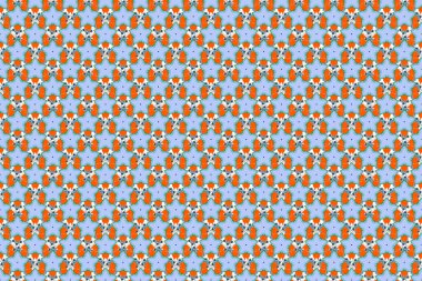 Doğu tarzında lüks bir süs. Davetiyeler, tebrik kartları, etiketler, rozetler için dekorasyonsuz desenler. Mavi, turuncu ve yeşil renkli şablonlar için Raster elementleri.