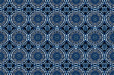 Kusursuz damaske deseni. Victoria desenli klasik süs arkaplanı. Raster illüstrasyonu.