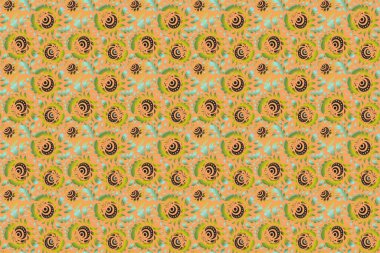 Gri, mavi ve sarı renklerde, klasik, pürüzsüz desen. Kusursuz bir geçmişi var. Zarif kumaş kumaş kumaş duvar kağıdı..