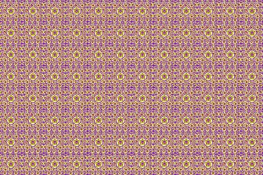 Üçgen pullu, kusursuz, lüks bir baba. Yaratıcılığın için mor, pembe ve sarı elementli raster deseni.