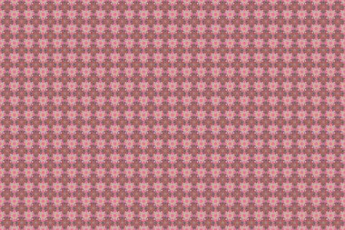 Kahverengi, gri ve pembe renklerde desensiz çiçek deseni. Çürük çiçekli, pürüzsüz desen..