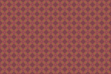 Davetiyeler için süs, doğum günü, tebrik kartları, web sayfaları. Doğu tarzında pürüzsüz bir kumaş. Süslü menekşe, turuncu ve kırmızı desenli tasarım. Lüks renkli duvar kâğıdı.