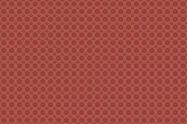 Tasarım şablonu için klasik dikişsiz ızgara. Doğu tarzında, kırmızı, pembe ve kahverengi elementlerle kusursuz bir desen. Kartlar için Raster eskizi, teşekkür mesajı, yazdırma.