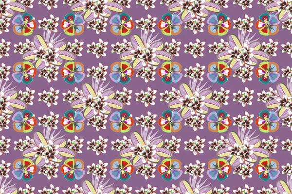 Raster Fondo Floral Abstracto Patrón Floral Sin Costuras Patrón Sin — Foto de Stock