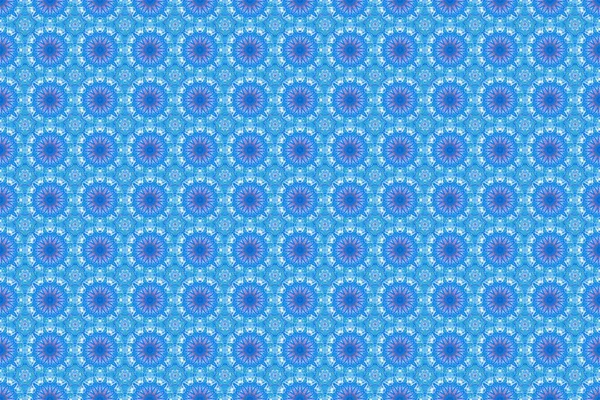 Raster Merry Christmas 2019 Seamless Pattern Blue Colors — Stock Photo, Image