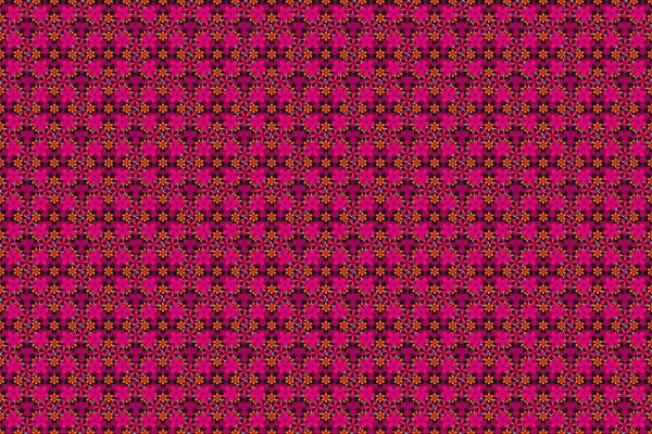 Kırmızı Morumsu Mor Renkli Küçük Çiçeklerin Kusursuz Deseni Tekstil Kapak — Stok fotoğraf