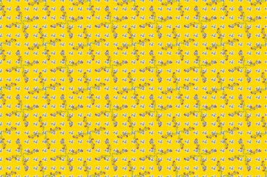 Soyut mavi ve pembe çiçeklerin suluboya el resmi, kusursuz desenli arkaplan.