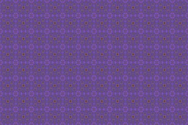 Raster illüstrasyonu. Damask pürüzsüz arkaplan deseni mor ve mor renklerde.