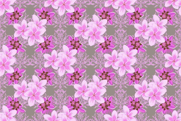 Aquarell Nahtloses Muster Mit Plumeria Blüten Schöne Muster Für Dekoration — Stockfoto