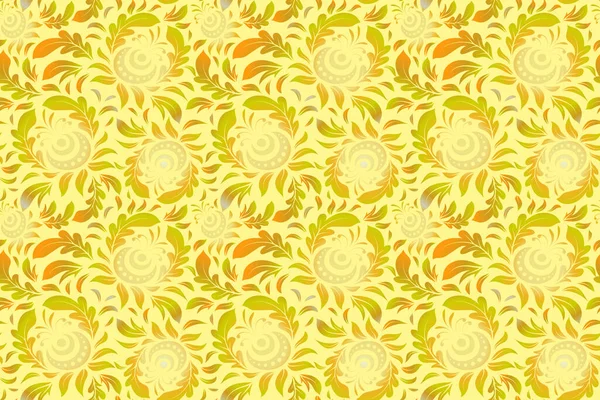 Raster Nahtlose Muster Mit Abstrakten Kunterbunten Ornamenten Beige Und Gelbe — Stockfoto