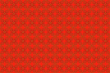 Çiçeksiz desen. Duvar kağıdı barok, turuncu ve kırmızı renklerde pürüzsüz raster arkaplan.