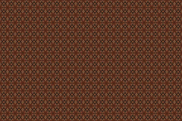 Rope seamless tied fishnet damask pattern in red, orange and brown colors. Raster wallpaper.