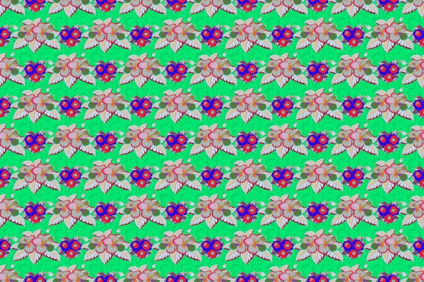 Raster Indian Floral Paisley Patten Kann Für Gruß Oder Visitenkarten — Stockfoto