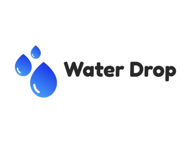 Su Damlası logosu gradyan tarzı olan marka ve şirket için tasarlandı.