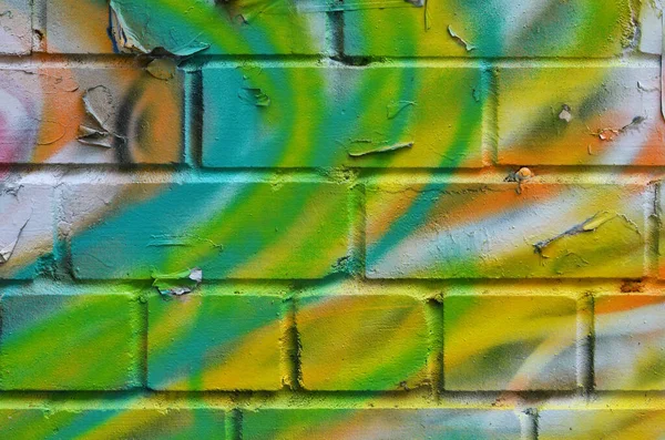 Colorful brick wall from multi colored bricks as a creative background texture