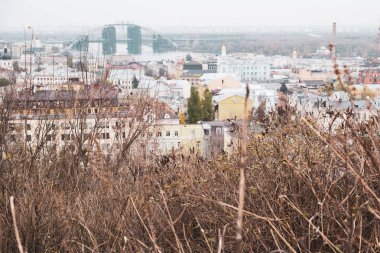 Ukrayna, Kiev cityscape panorama. Seyahat