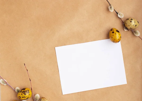 Küçük sarı bıldırcın yumurtaları arka planda tepeden manzara