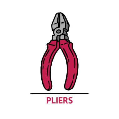 El yapımı kerpeten ikonu. Pembe ve gri renkli profesyonel işçi inşaat aracı