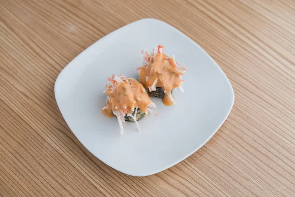 Sushi Ramen Salad Udon Jepang Makanan Jepang — Stok Foto