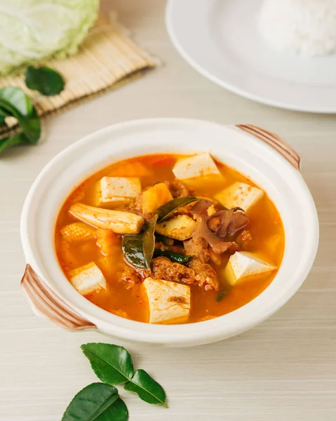 Tom Yam Soup with Tofu