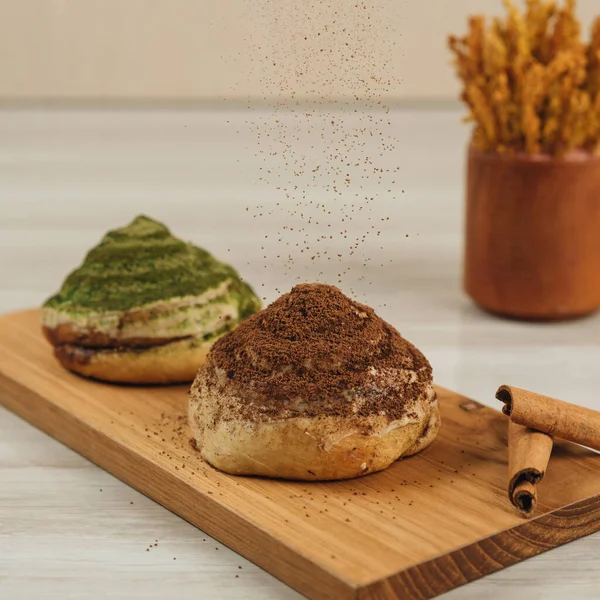 Roti Kayu Manis Yang Baru Dipanggang Dengan Rempah Rempah — Stok Foto