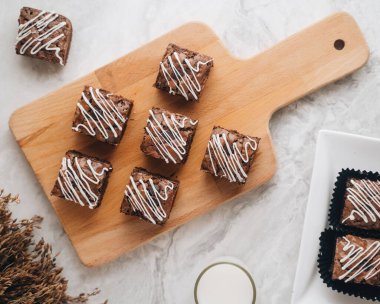 Lezzetli çikolatalı kek.