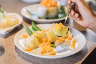 Mango pilavı, Tayland tatlısı. 