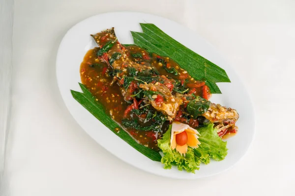 Masakan Ikan Seafood Thailand — Stok Foto