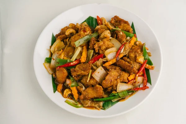 Thai Kung Pao Chicken Food Masakan Thailand — Stok Foto