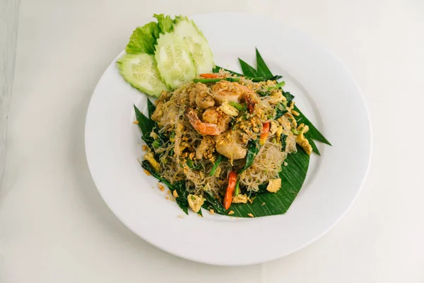 Thai Seafood Goreng Vermicelli — Stok Foto