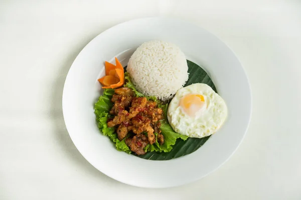 Thailand Makanan Dengan Telur Masakan Asia — Stok Foto
