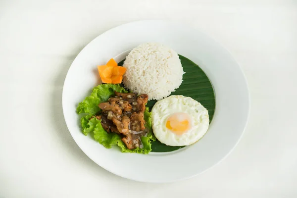 Thailand Makanan Dengan Telur Masakan Asia — Stok Foto