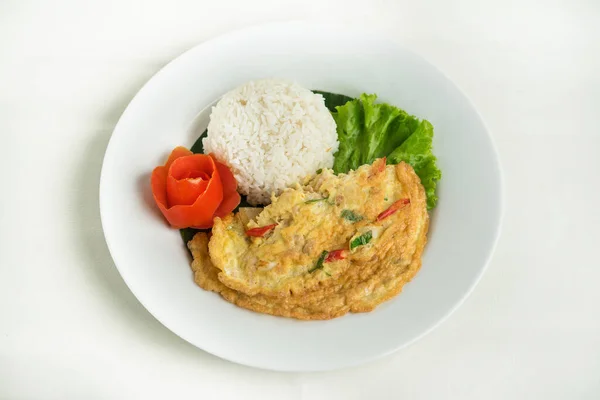 Thailand Omelett Asiatisk Mat – stockfoto