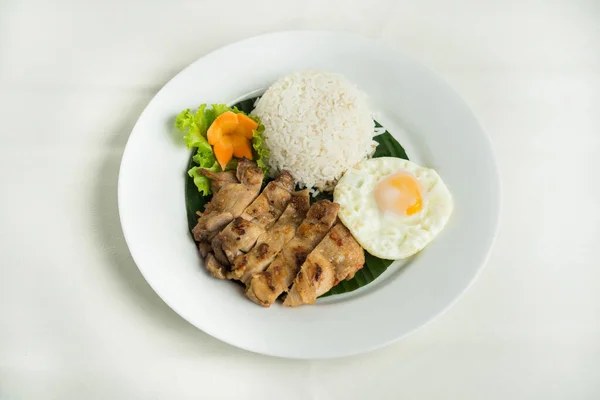 Таиланд Рисовое Блюдо Азиатская Кухня — стоковое фото