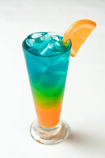 Bebida Helada Blue Lemon Mocktail — Foto de Stock