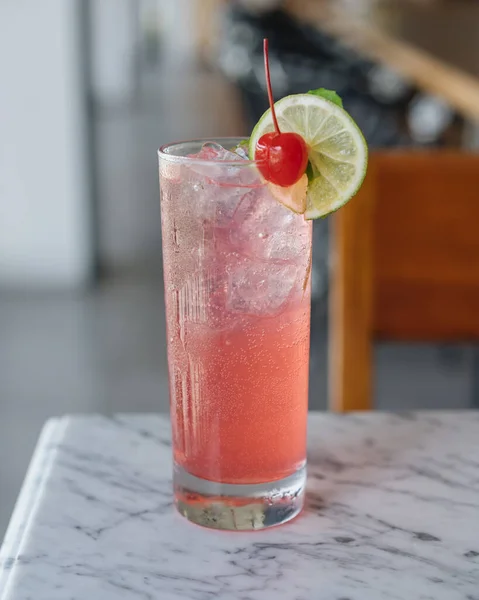 Bebida Verano Mocktail Rosa Dulce — Foto de Stock