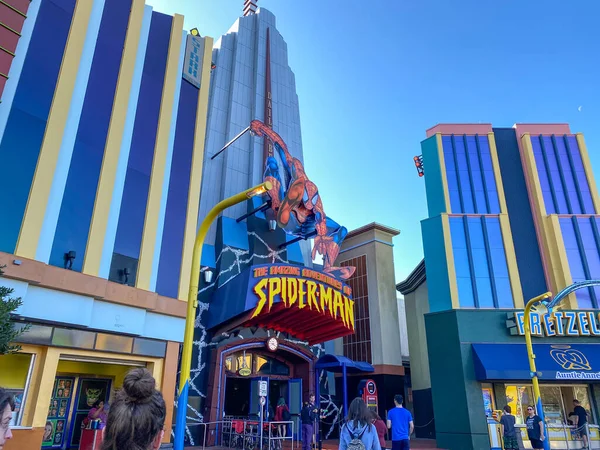 Orlando Usa Sidewalk Front Marvel Area Universal Studios Resort Theme — Stock Photo, Image