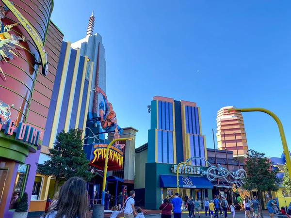 Orlando Usa Sidewalk Front Marvel Area Universal Studios Resort Theme — Stock Photo, Image
