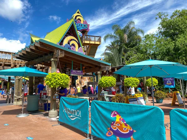 Orlando Usa Ingangen Bij Seaworld Aquatica Heropening Juni 2020 Met — Stockfoto