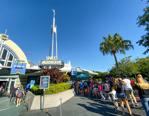 Orlando Usa 1128 Entrance Space Mountain Ride Magic Kingdom Walt — Stock Photo, Image