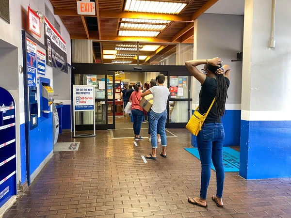 Orlando Usa Folk Väntar Ett Postkontor Orlando Florida Där Människor — Stockfoto