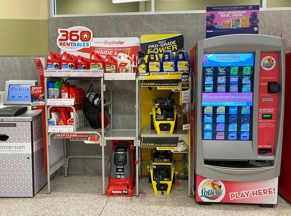 Orlando Usa Lottery Machine Kiosk Publix Grocery Store — 스톡 사진